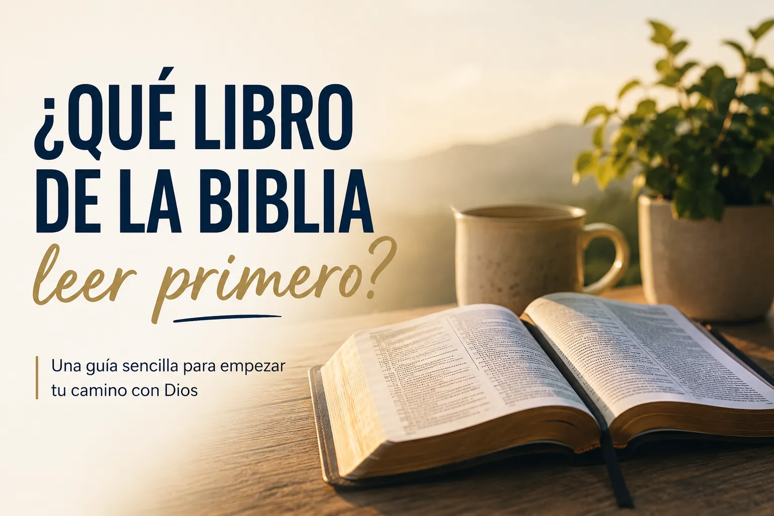 que libro de la biblia leer primero